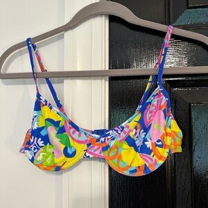 Black Bough Vibrant Bikini Top